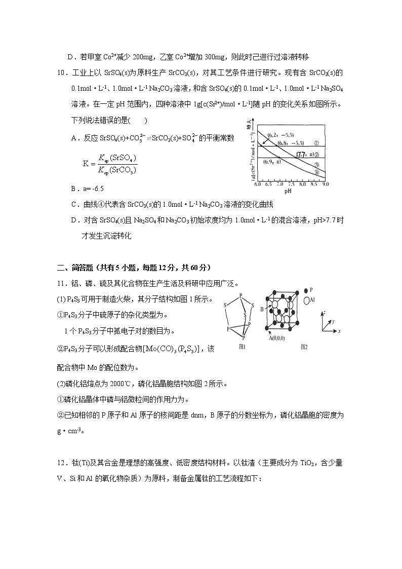 广东省汕头市金山中学2022-2023学年高三化学上学期第二次月考试题（Word版附答案）第3页