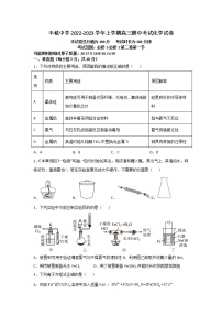 2023江西省丰城中学高三上学期期中考试化学试题含答案