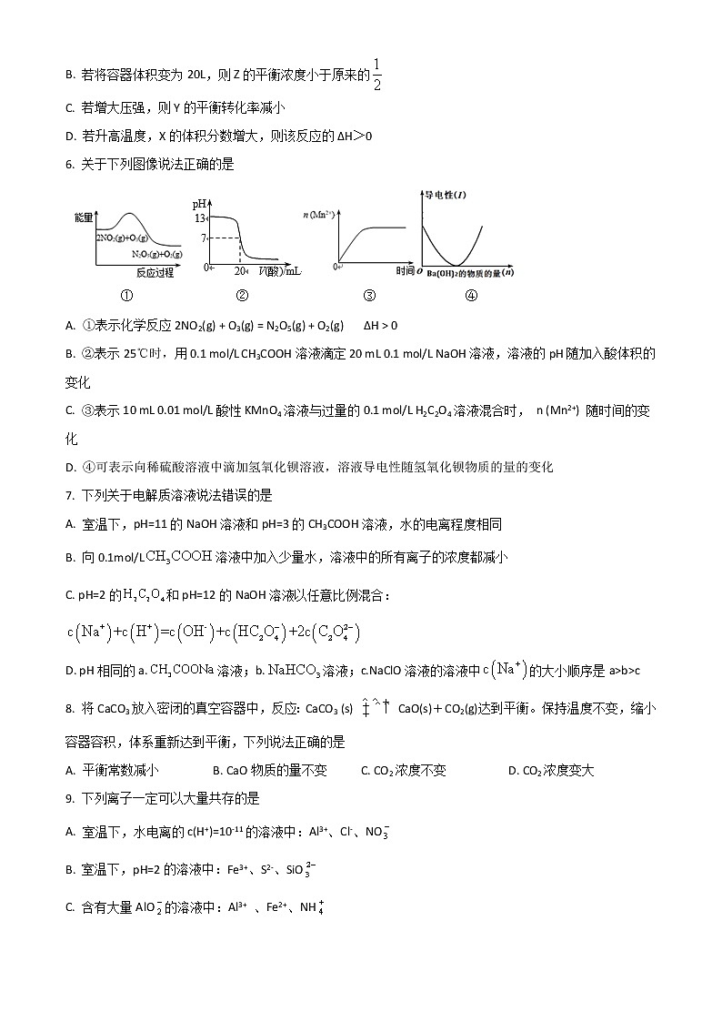 2022银川二中高二下学期期中考试化学试题含解析02