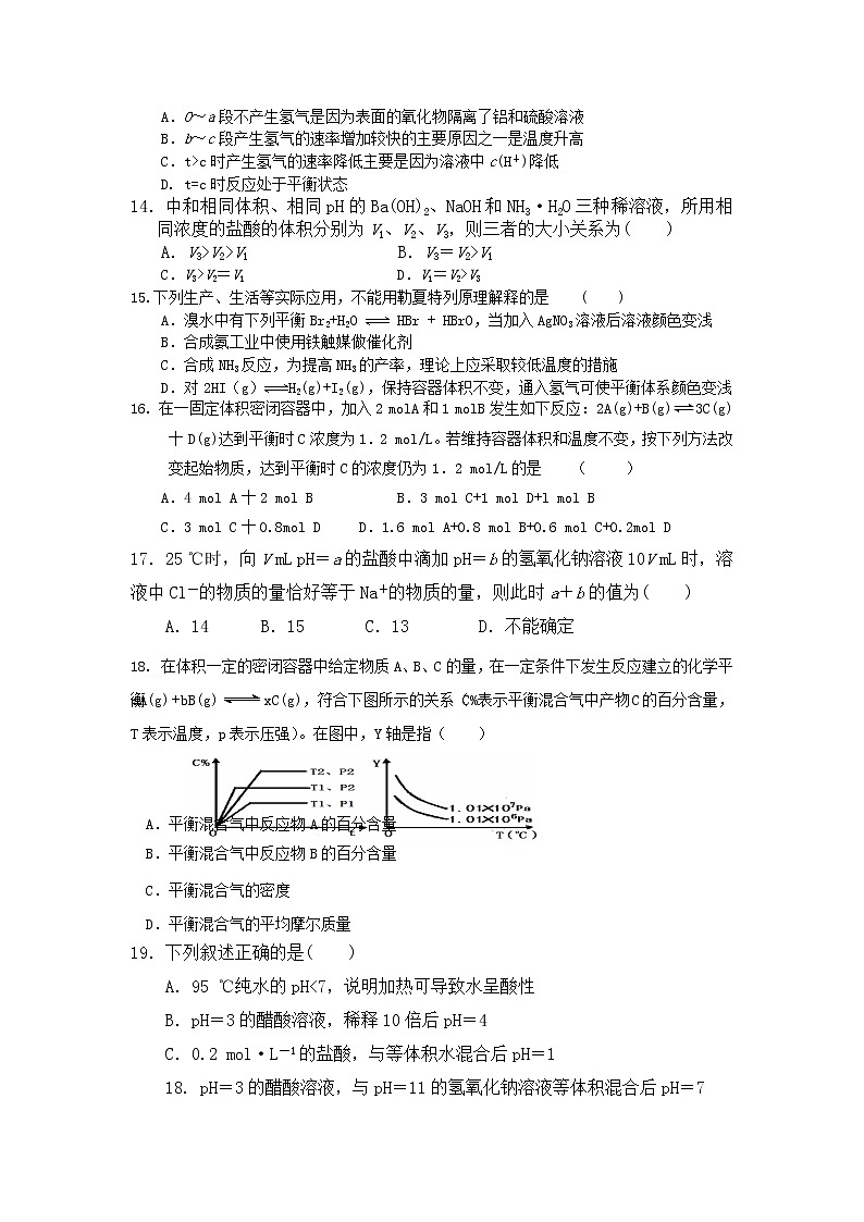 2022赤峰四中分校高二上学期期中考试化学试题含答案03