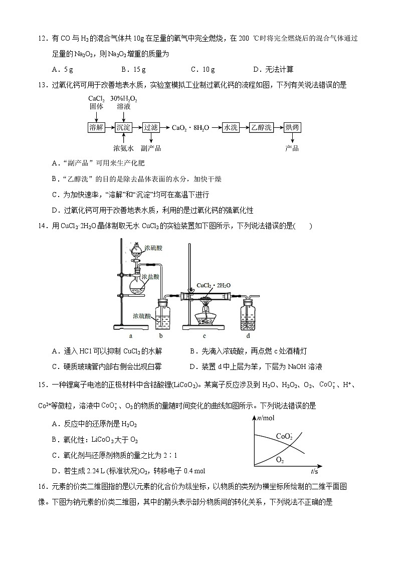 广东省深圳市盐田高级中学2022-2023学年高三10月月考化学试题第3页