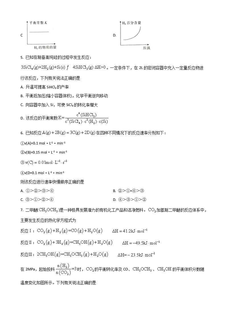 2023连云港赣榆智贤中学高二上学期第一次学情检测化学试题含解析02