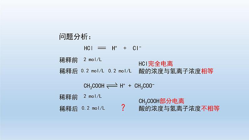 人教版 (2019)高中化学 选择性必修1  第三章  第一节 电离平衡  习题+课件05