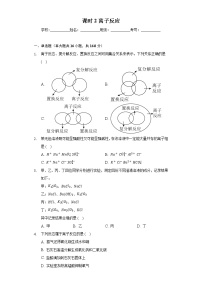 化学必修 第一册第二节 离子反应一课一练