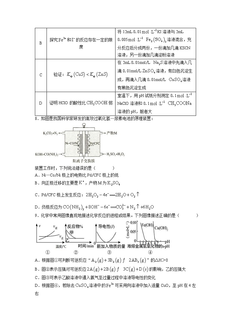 湖南省长沙市雅礼中学2022-2023学年高二上学期期中考试化学试题(无答案)第3页