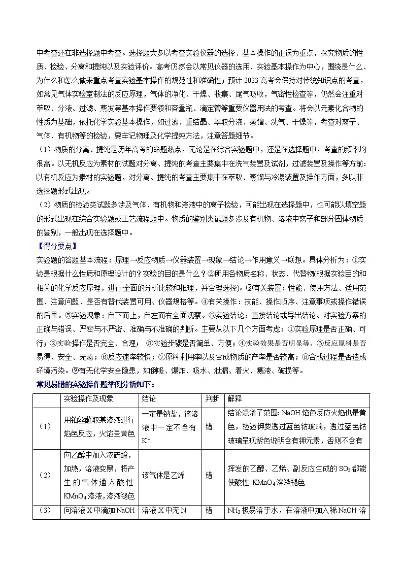 【高考真题解密】高考化学真题题源——专题11《化学实验选择题》母题解密（全国通用）03
