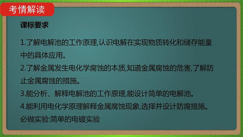 专题十五  电解池  金属的腐蚀与防护 -2023届（新高考）高考化学二轮复习课件02