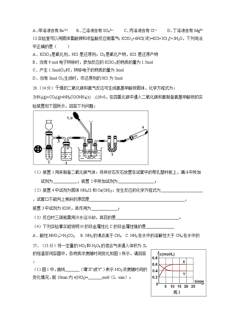 2020内蒙古包钢一中高三上学期期中考试化学含答案02