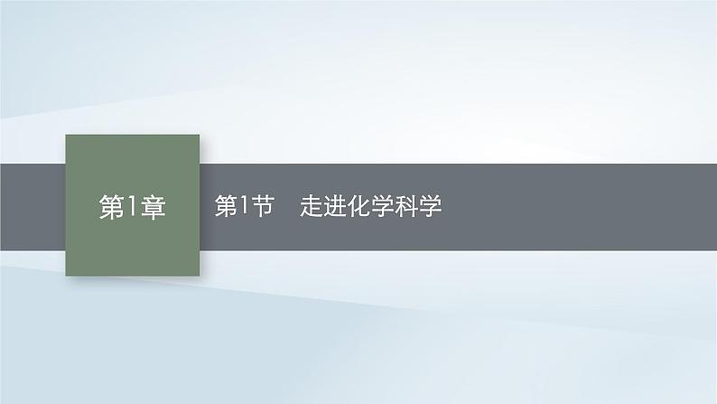 鲁科版高中化学必修第一册第1章认识化学科学第1节走进化学科学课件第1页