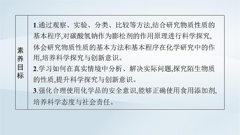 鲁科版高中化学必修第一册第1章认识化学科学微项目探秘膨松剂课件第3页