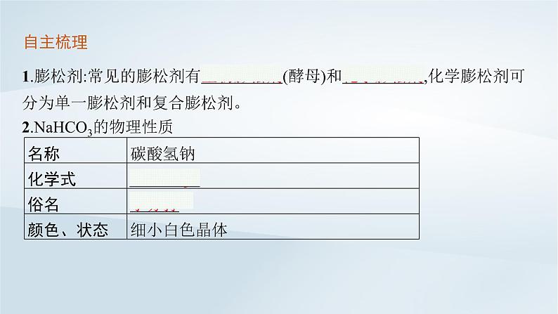 鲁科版高中化学必修第一册第1章认识化学科学微项目探秘膨松剂课件第5页