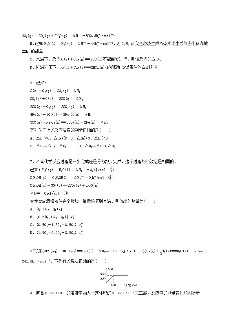 全国通用高考化学一轮复习专练29盖斯定律反应热的比较和计算含答案第2页
