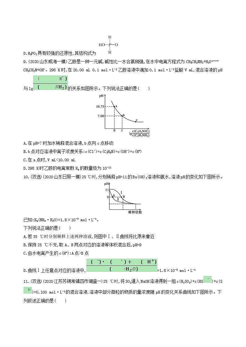 人教版高考化学一轮复习课时练23电离平衡含答案第3页