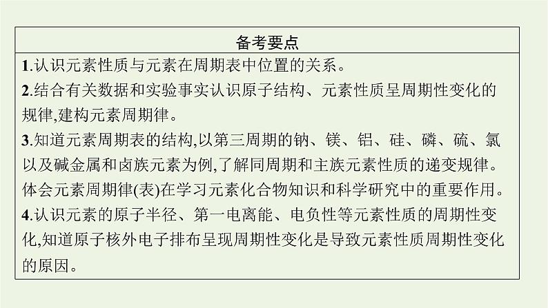 人教版高考化学一轮复习第5单元原子结构元素周期律第2节元素周期律课件第2页