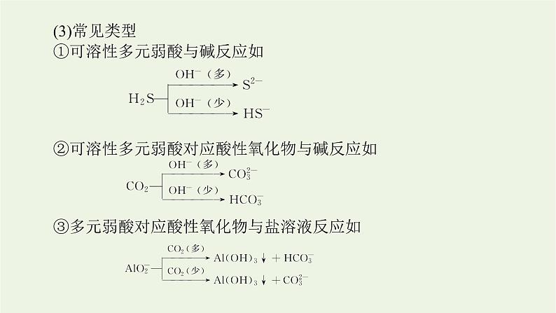 人教版高考化学一轮复习微专题大素养3离子方程式书写中的“条件与信息”限制课件第3页