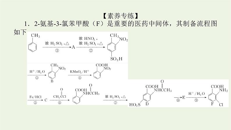 人教版高考化学一轮复习微专题大素养19有机合成的方法和路线课件07