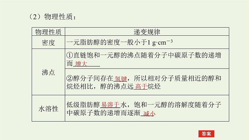 人教版高考化学一轮复习12.3烃的含氧衍生物课件07