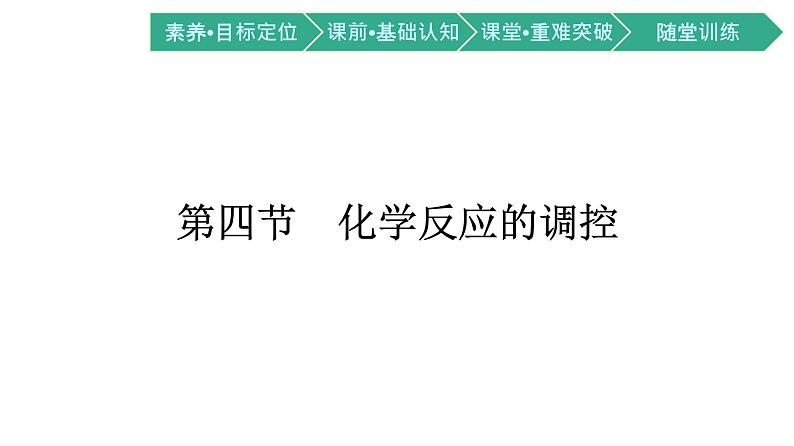 人教版高中化学选择性必修第一册第二章第四节化学反应的调控课件2第1页