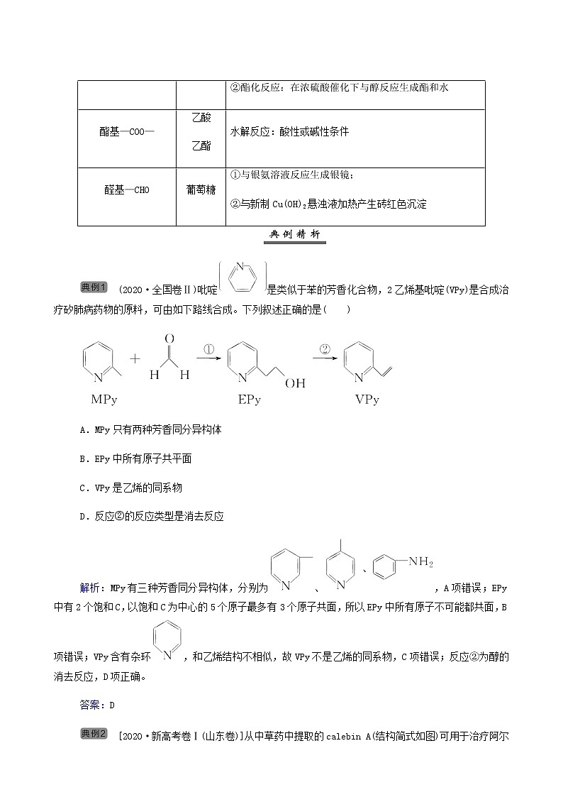 人教版高考化学一轮复习第9章有机化合物专项突破练含答案第2页