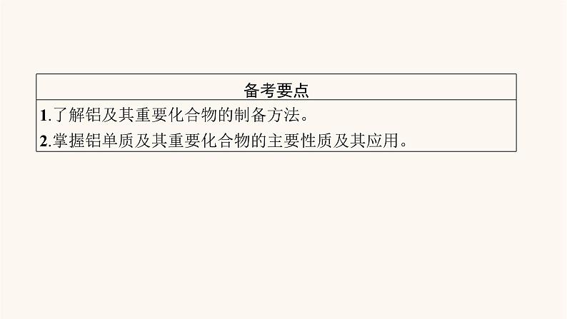 鲁科版高考化学一轮复习第4单元材料家族中的元素第2节铝及其重要化合物课件第2页