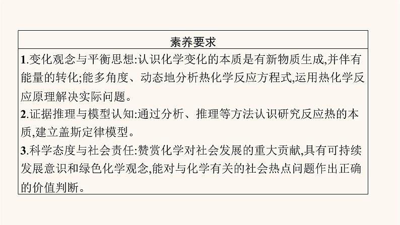 鲁科版高考化学一轮复习第6单元化学反应与能量转化第1节化学反应的热效应课件03