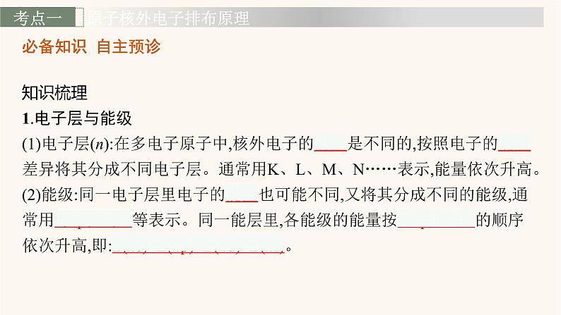 鲁科版高考化学一轮复习物质结构与性质第1节原子结构与元素的性质课件03
