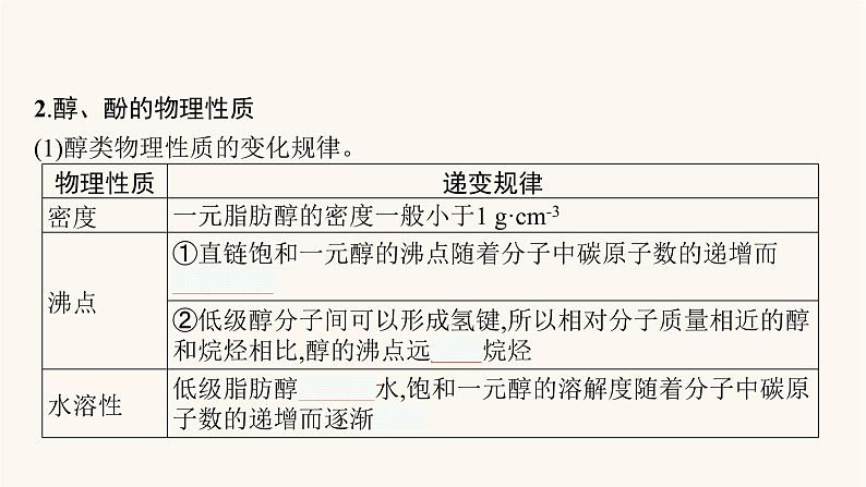 鲁科版高考化学一轮复习有机化学基础第3节烃的含氧衍生物课件07