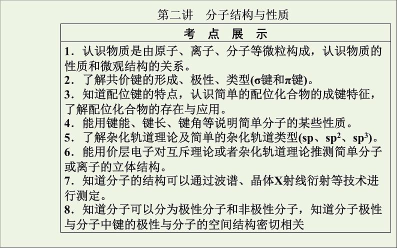 人教版高考化学一轮复习第12章物质结构与性质第2讲分子结构与性质课件第2页