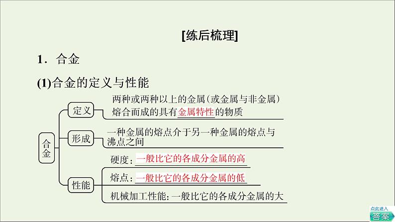 人教版高考化学一轮复习第3章铁金属材料第2节金属材料课件08