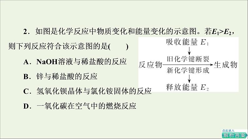 人教版高考化学一轮复习第7章化学反应与能量第1节化学反应的热效应课件07