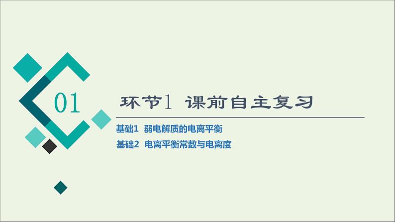 人教版高考化学一轮复习第9章水溶液中的离子反应与平衡第1节电离平衡课件03