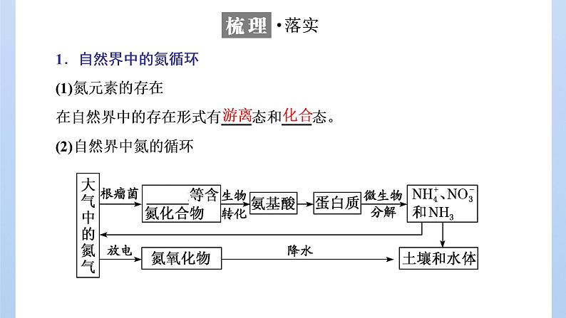 鲁科版高中化学必修第一册第3章第3节第1课时自然界中的氮循环氮气和氮的氧化物课件第4页