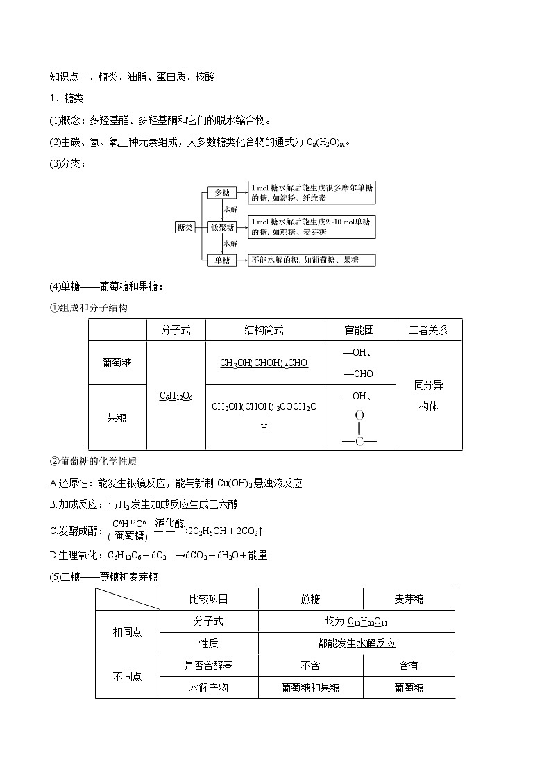 【备战2023高考】化学总复习——第35讲《生命中的基础有机化学物质　合成有机高分子》讲义02