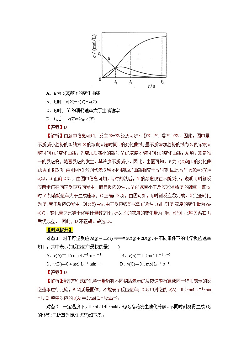 高考化学考点全复习——考点21《化学反应速率》精选题（含解析）（全国通用）03