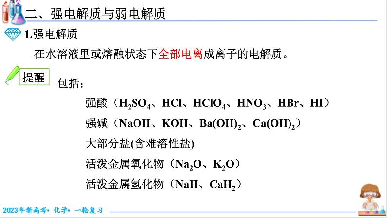 【备战2023高考】化学考点全复习——1.2.1《电解质及其电离》复习课件（新教材新高考）05