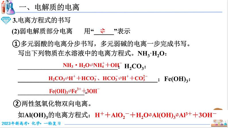 【备战2023高考】化学考点全复习——1.2.2《离子反应和离子方程式》复习课件（新教材新高考）第5页