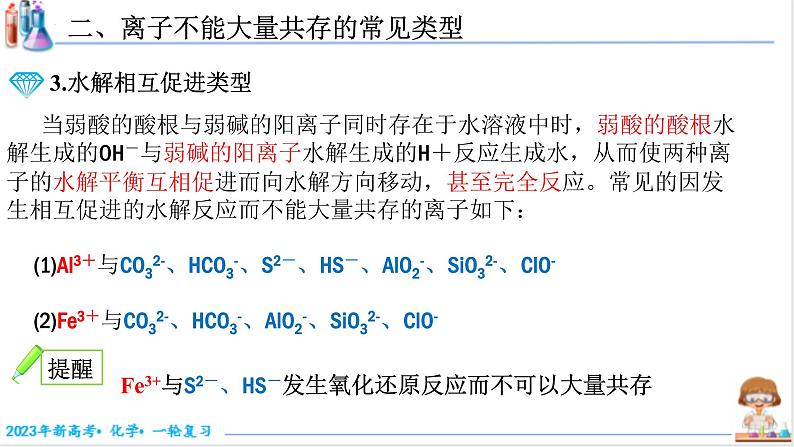 【备战2023高考】化学考点全复习——1.2.3《离子共存》 复习课件（新教材新高考）08