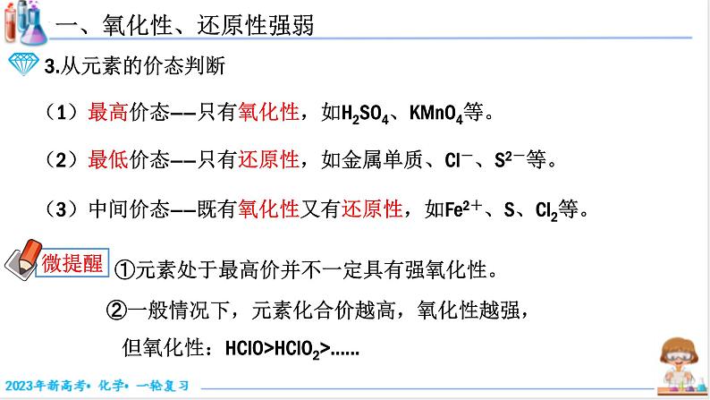 【备战2023高考】化学考点全复习——1.3.2《氧化性、还原性强弱的判断》复习课件（新教材新高考）第4页