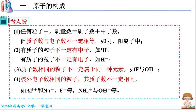 【备战2023高考】化学考点全复习——5.1.1《原子结构》复习课件（新教材新高考）第7页