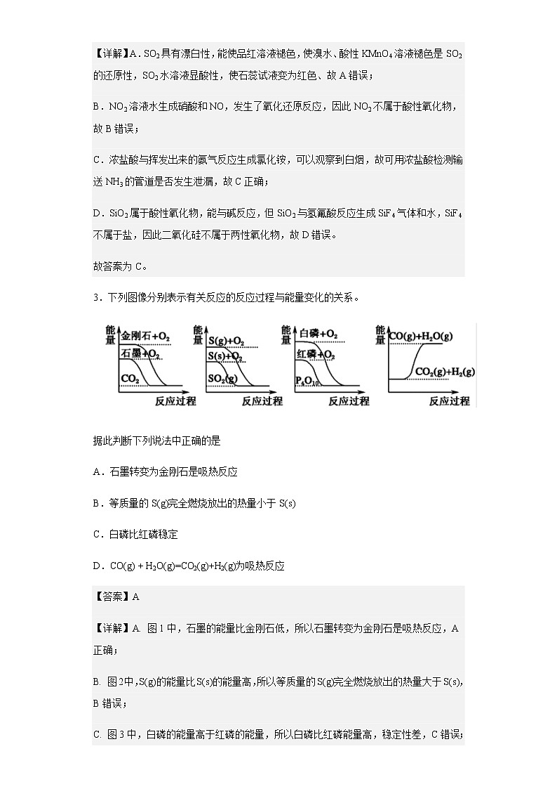 2021-2022学年新疆乌鲁木齐市林肯外国语培训学校、第十二中学高一下学期期中考试化学试题含解析02