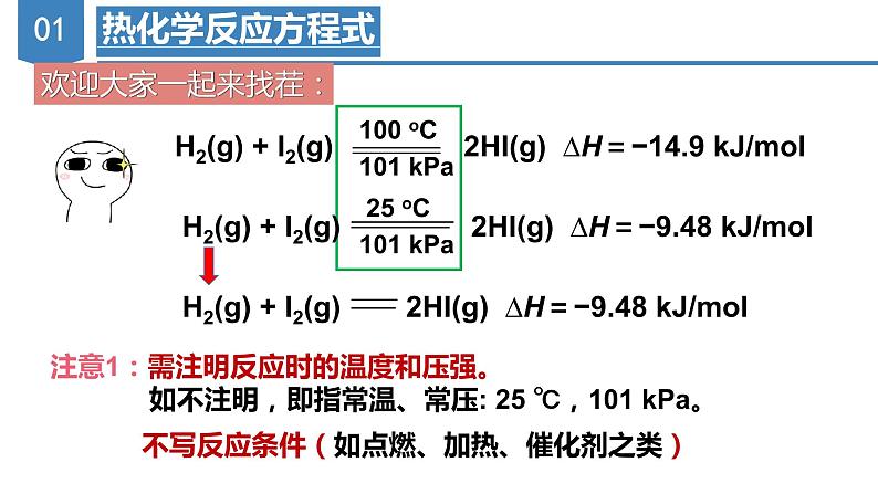 人教版选择性必修一 1.1.2 热化学方程式和燃烧热 课件07