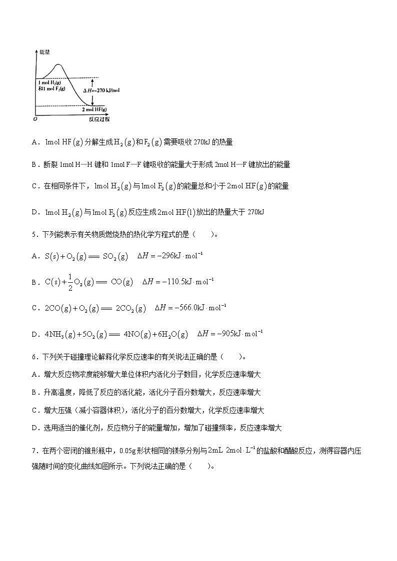 2023山西省高中教育发展联盟高二上学期11月期中检测化学含答案第2页