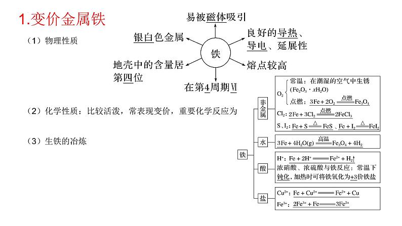 2023届高三化学高考备考一轮复习铁的多样性课件03