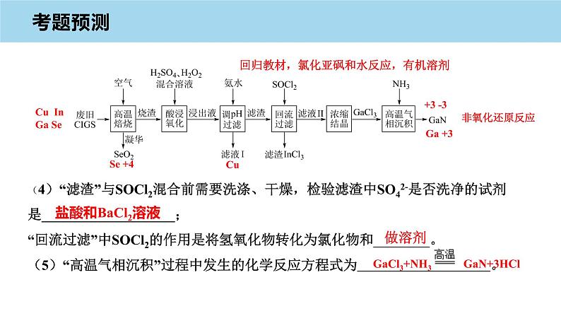 2023届高三化学高考备考一轮复习化学工艺流程综合(Ⅱ卷)考题预测课件第5页