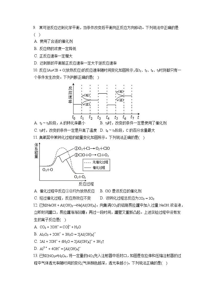 2021-2022学年上海市控江中学高一（下）期末化学试卷（含答案解析）第2页