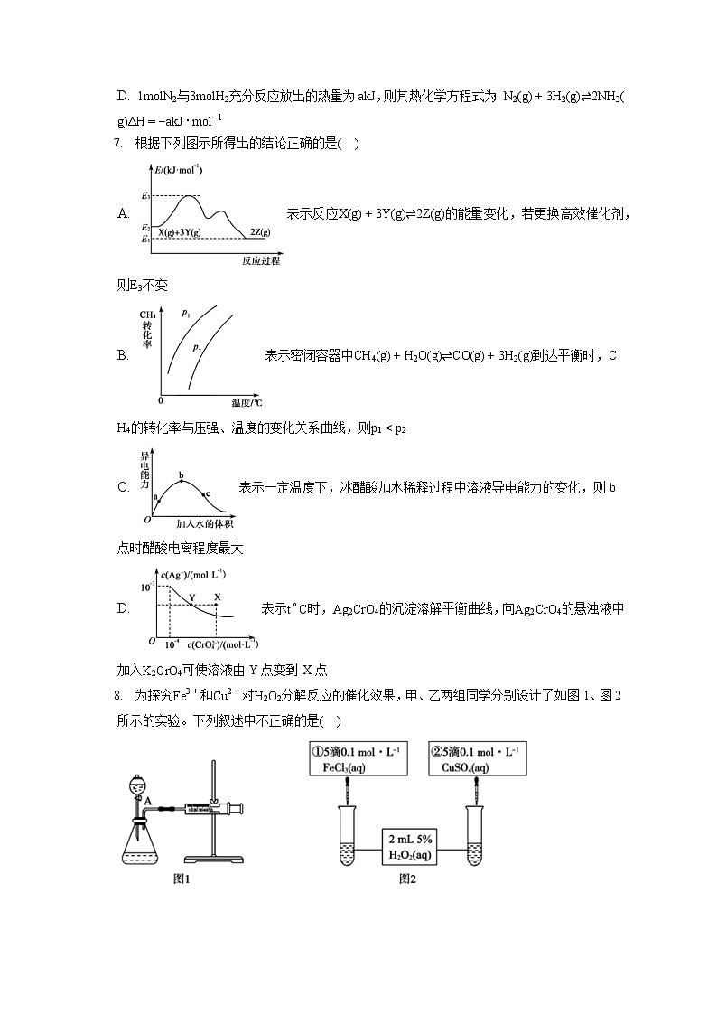 2021-2022学年山东省德州市高二（上）期末化学试卷（含答案解析）02