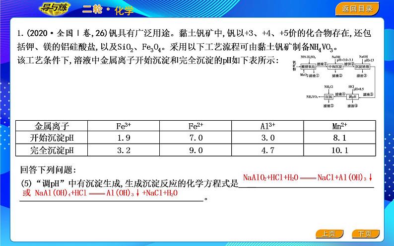 2022版《导与练》高考化学二轮复习 板块二 无机化学工艺流程课件PPT第6页