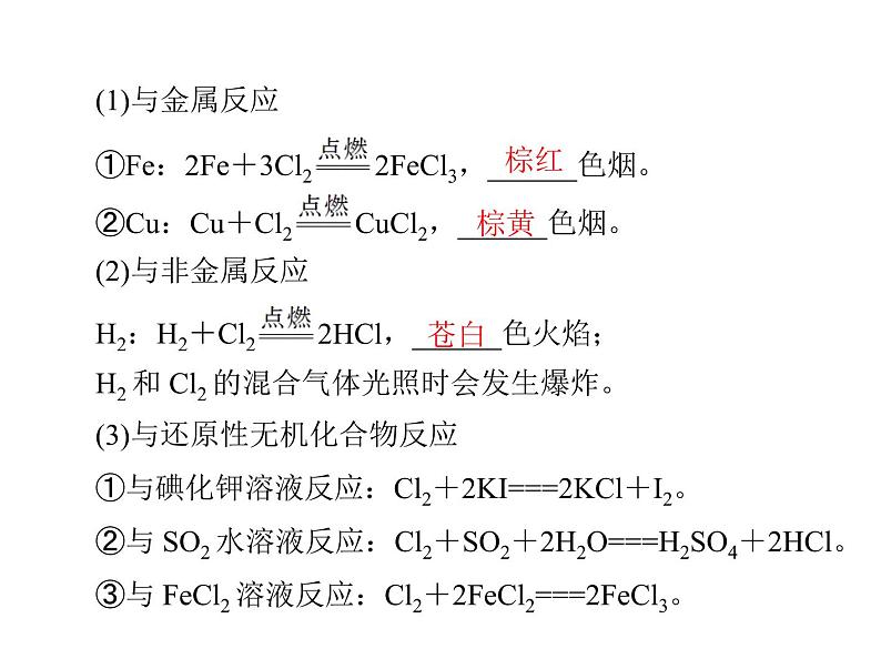 2022年高考总复习 化学 模块3 第八单元 第2节 富集在海水中的元素——氯课件PPT第4页