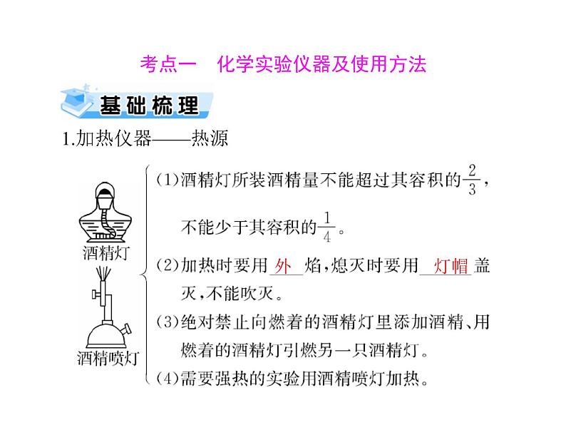 2022年高考总复习 化学 模块4 第十单元 第1节 化学实验常用仪器及基本操作课件PPT第3页