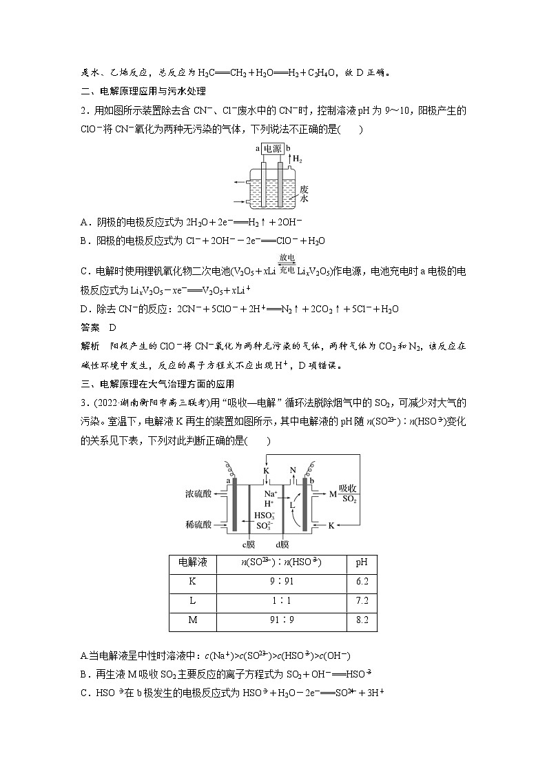 (新高考)高考化学一轮复习讲义第6章第38讲电解原理的综合应用(含解析)02